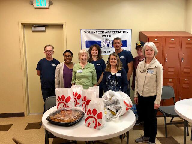 2018 Chick-fil-A volunteer lunch